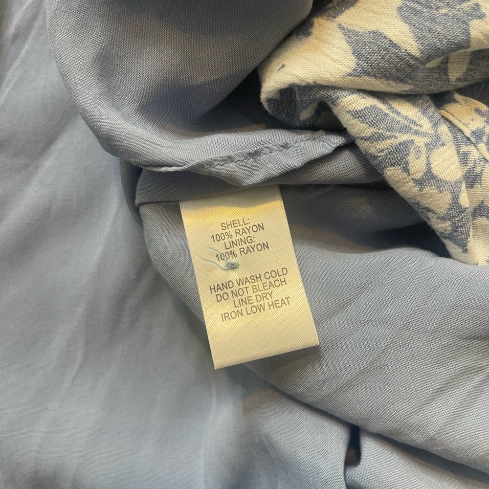 Lulu’s Floral in This Together Dusty Blue Floral Print Wrap Dress - Picture 13 of 14